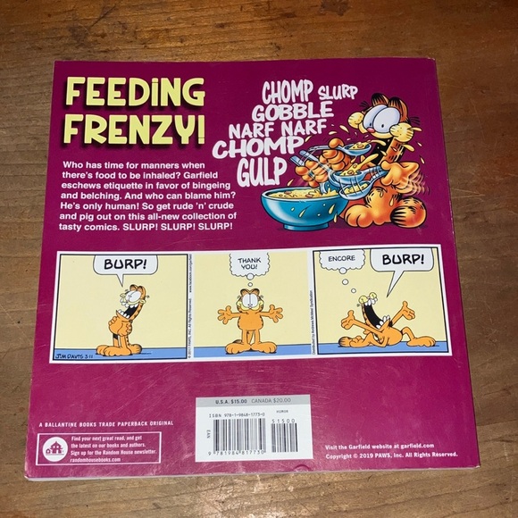 Garfield slurps and burps ,his 67th book- Book Volume 67 by Jim Davis - Picture 4 of 13